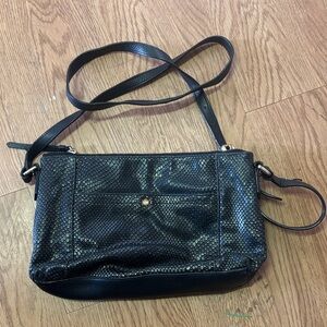 Cole Haan Black Textured Crossbody Bag
